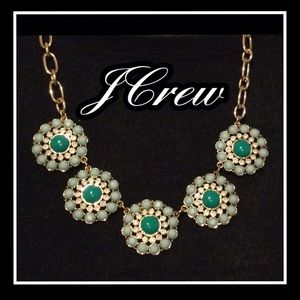 J Crew Factory Green Statement Necklace💚